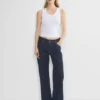 Jean droit taille ultra basse Denim Forum Salma