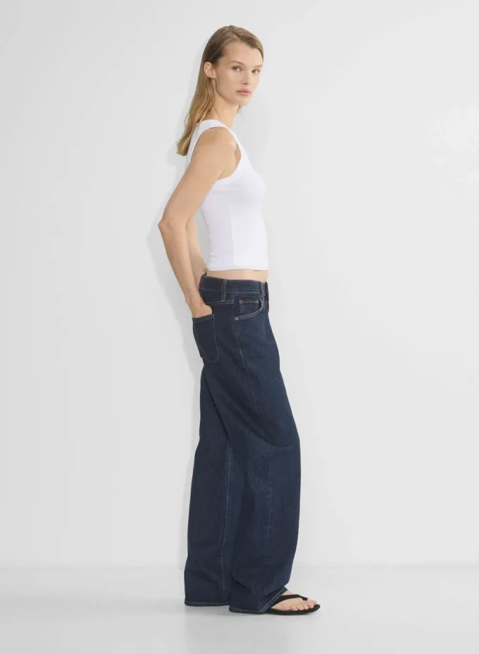 Jean droit taille ultra basse Denim Forum Salma