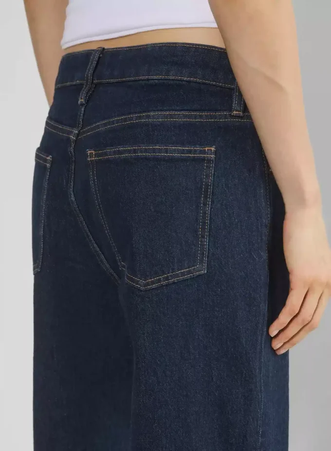 Jean droit taille ultra basse Denim Forum Salma