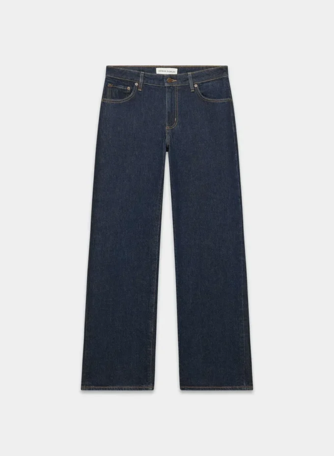 Jean droit taille ultra basse Denim Forum Salma