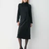 Jupe midi en satin