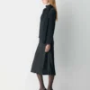 Jupe midi en satin