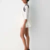 Jupe-short en popeline Theo
