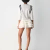 Jupe-short en popeline Theo