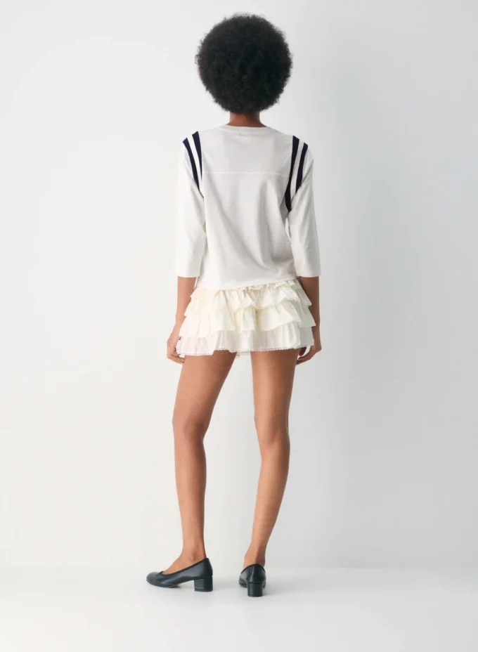 Jupe-short en popeline Theo