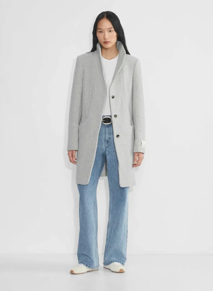 Le manteau Cocoon – Laine douce et cachemire