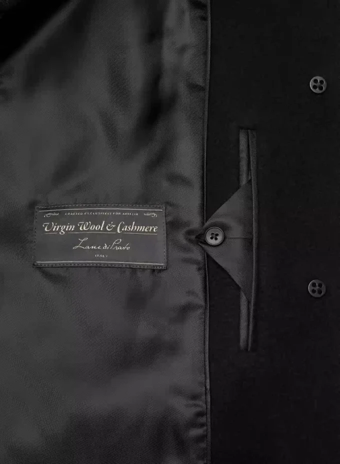 Le manteau Cocoon – Laine douce et cachemire