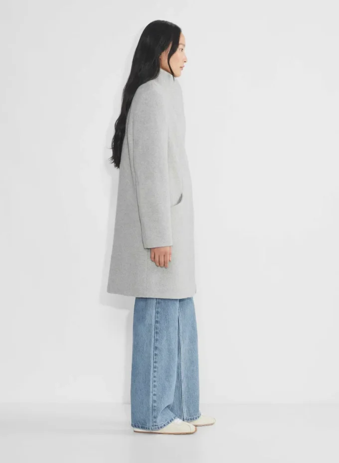 Le manteau Cocoon – Laine douce et cachemire
