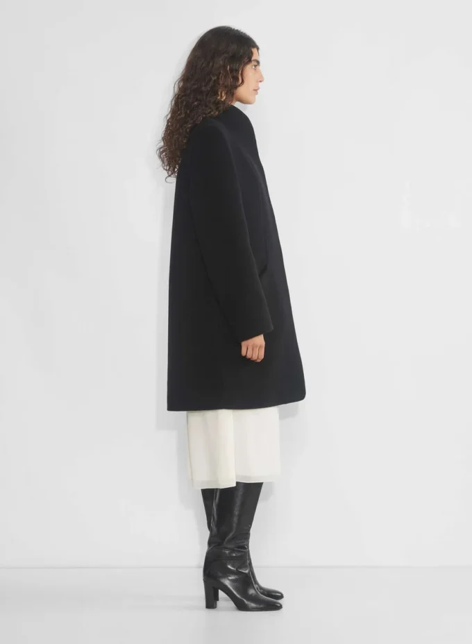 Le manteau Cocoon – Laine douce et cachemire