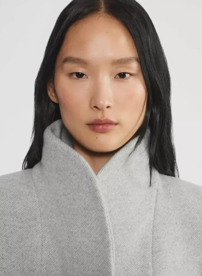 Le manteau Cocoon – Laine douce et cachemire