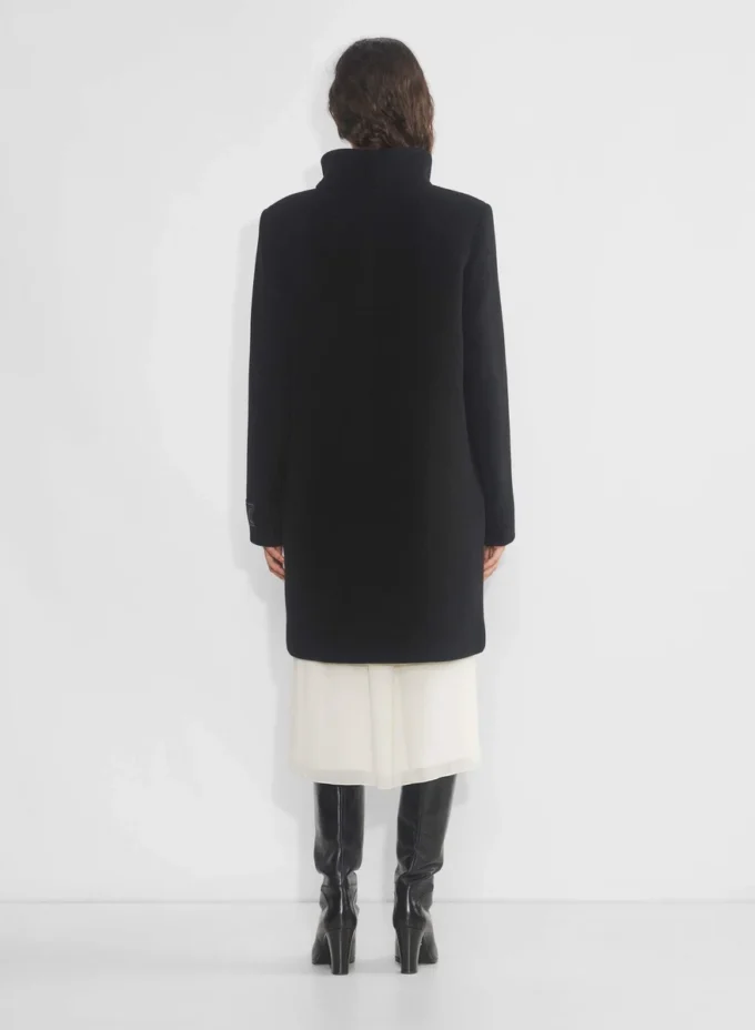 Le manteau Cocoon – Laine douce et cachemire