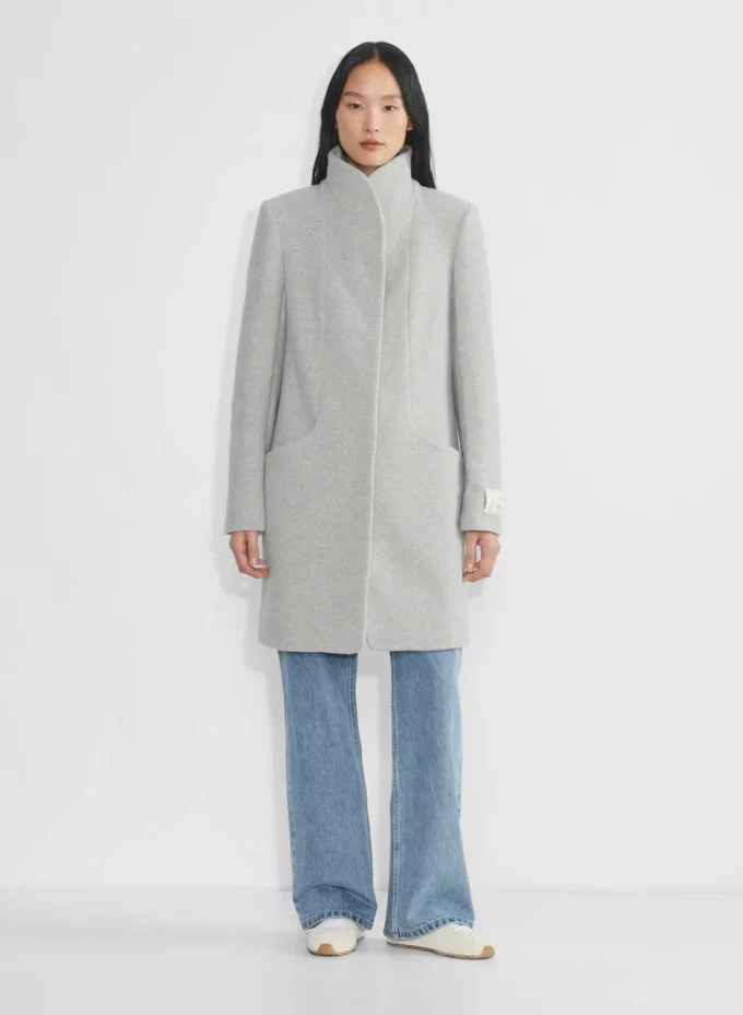 Le manteau Cocoon – Laine douce et cachemire