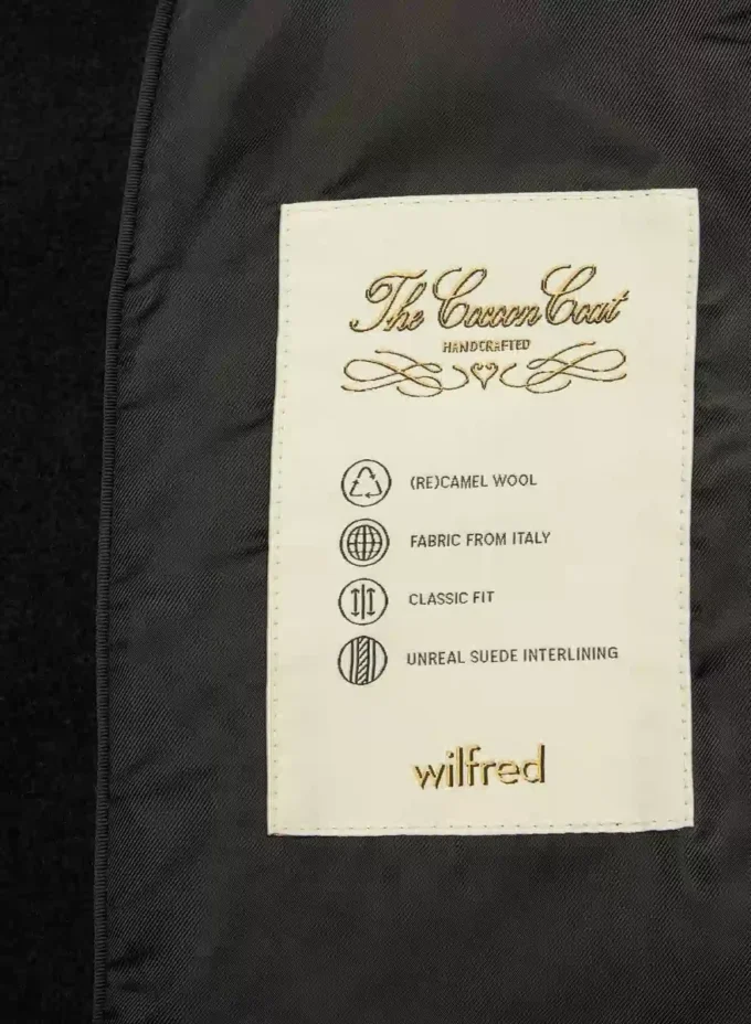Le manteau Cocoon – Laine (recyclée) camel