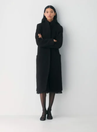 Le manteau long Cocoon – Laine douce et cachemire
