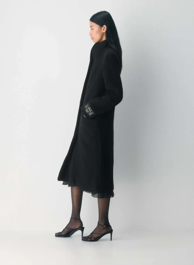 Le manteau long Cocoon – Laine douce et cachemire