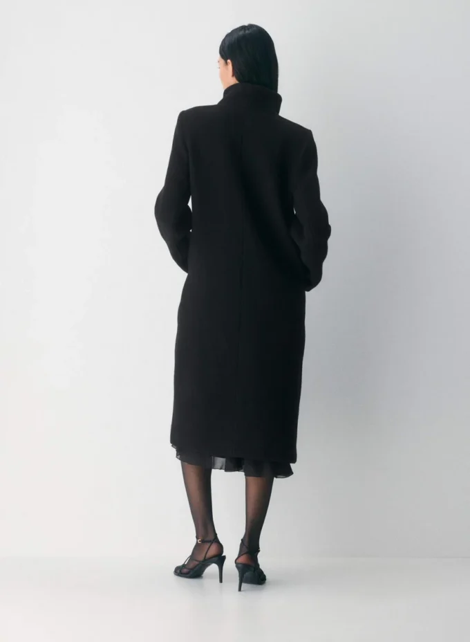 Le manteau long Cocoon – Laine douce et cachemire