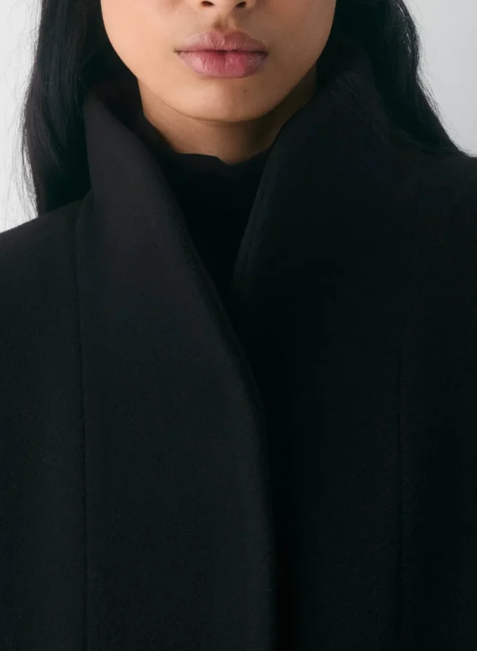 Le manteau long Cocoon – Laine douce et cachemire
