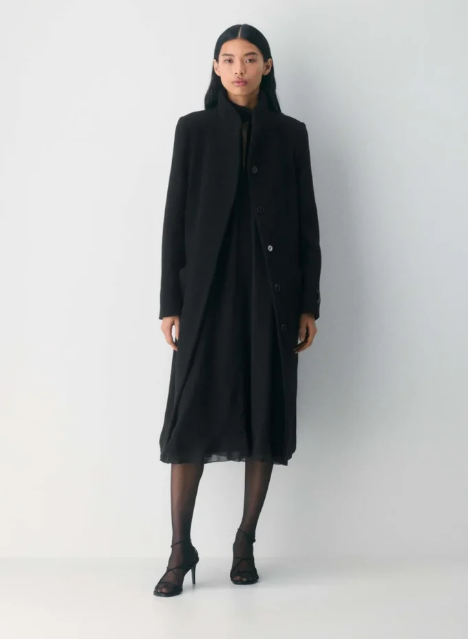 Le manteau long Cocoon – Laine douce et cachemire
