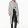 Le manteau long Cocoon – Laine et cachemire