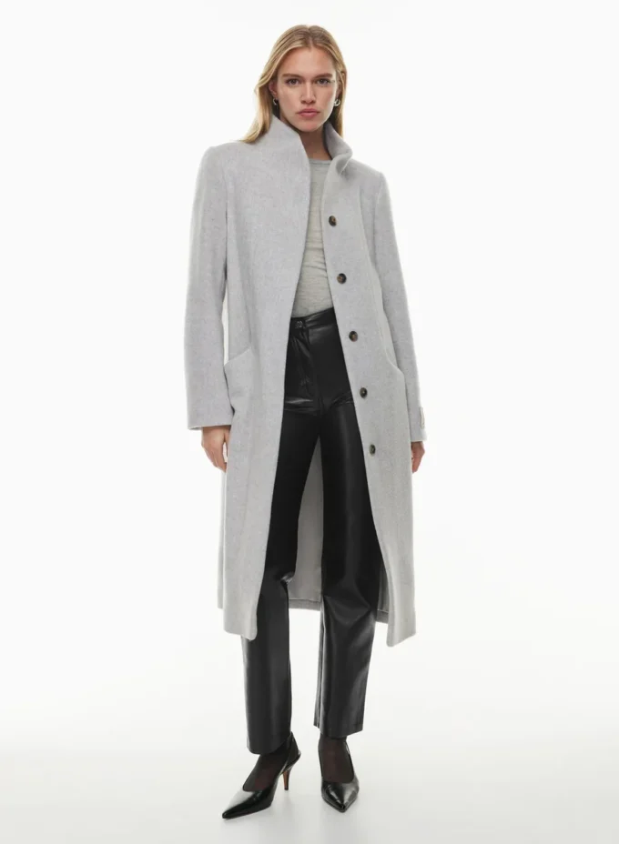 Le manteau long Cocoon – Laine et cachemire