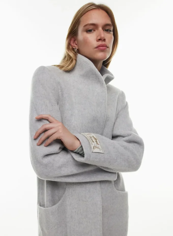 Le manteau long Cocoon – Laine et cachemire
