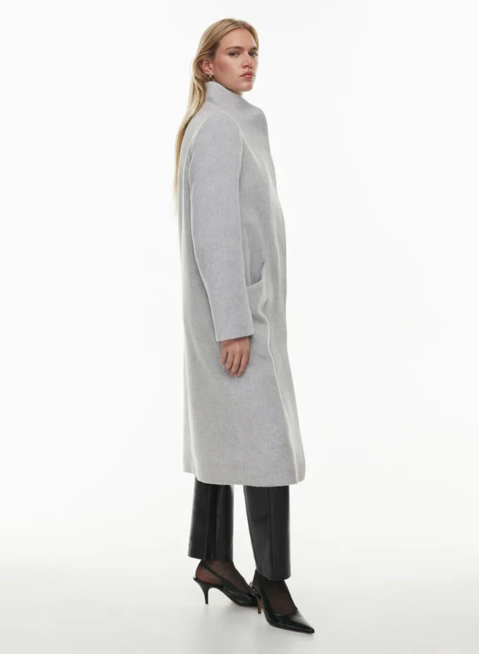 Le manteau long Cocoon – Laine et cachemire