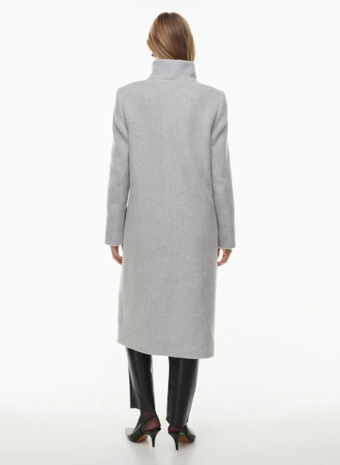 Le manteau long Cocoon – Laine et cachemire