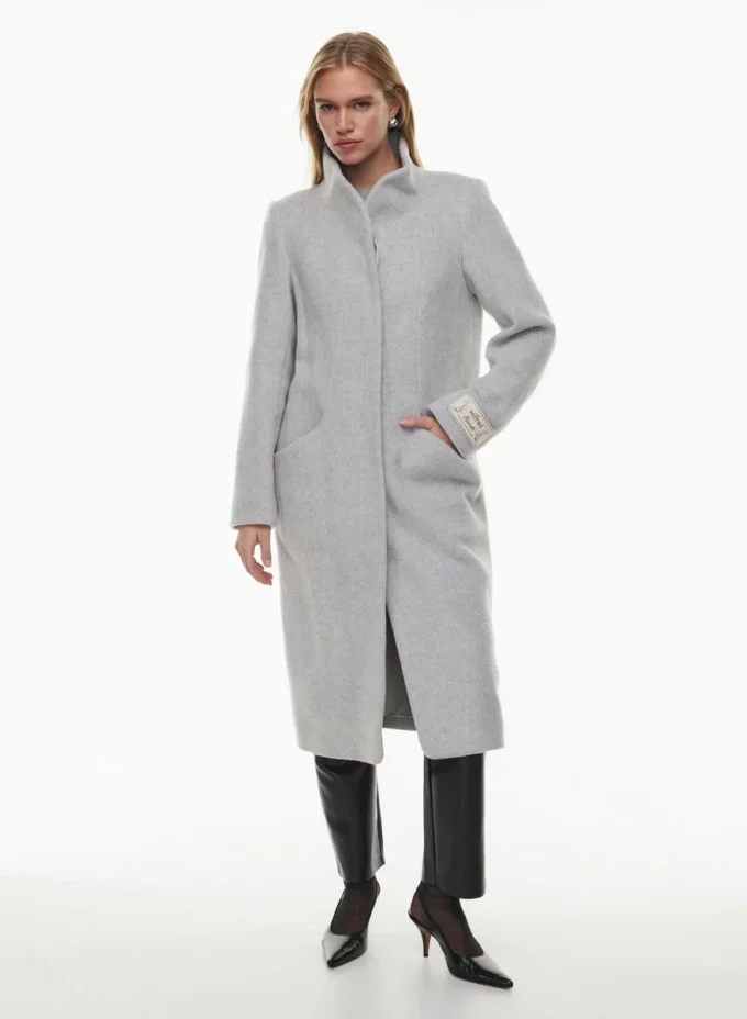 Le manteau long Cocoon – Laine et cachemire