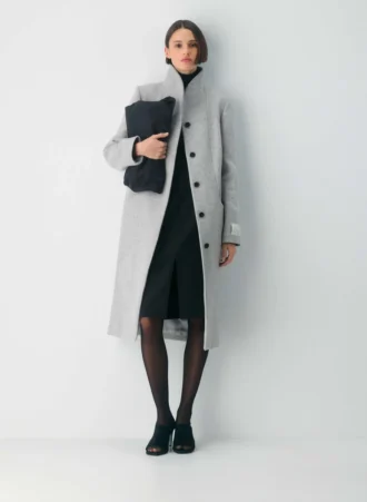 Le manteau long Cocoon – Laine et cachemire de luxe