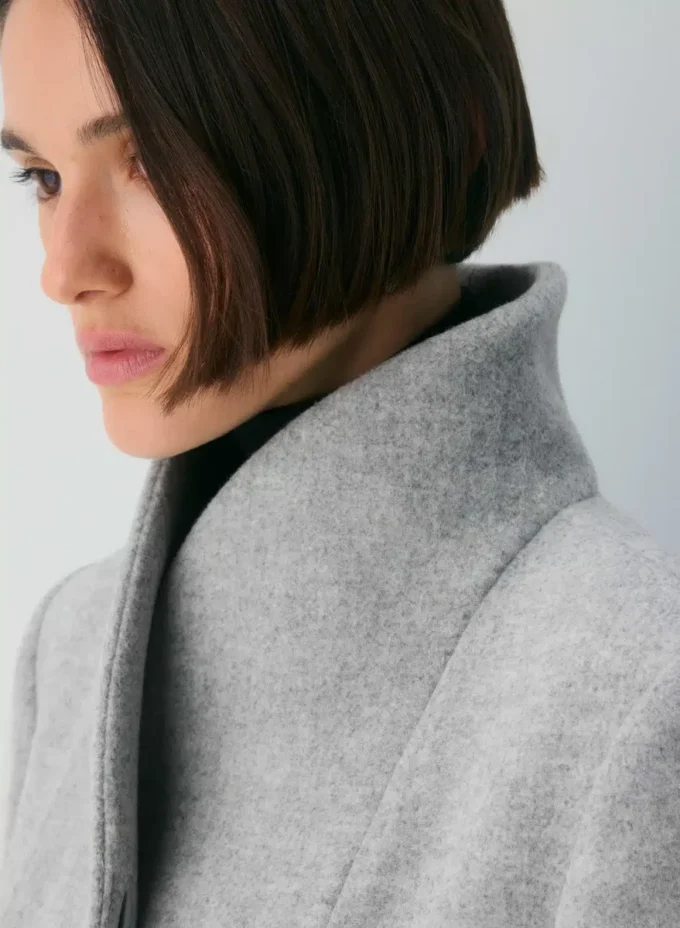 Le manteau long Cocoon – Laine et cachemire de luxe