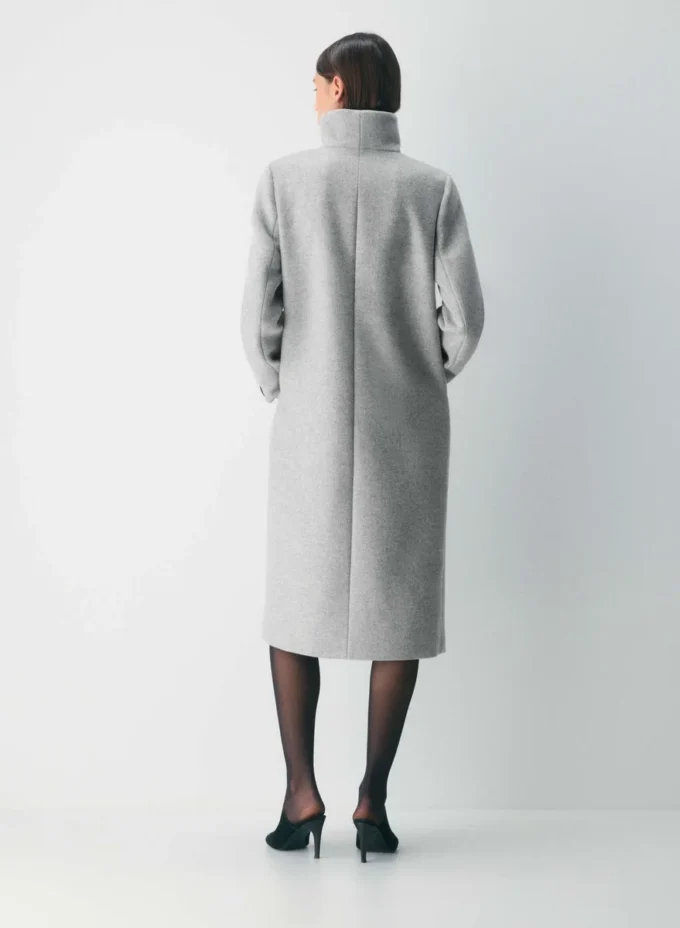 Le manteau long Cocoon – Laine et cachemire de luxe