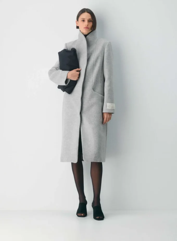 Le manteau long Cocoon – Laine et cachemire de luxe