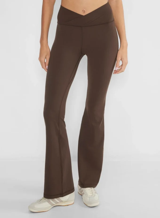 Legging évasé taille haute croisée BUTTER 32 pouces