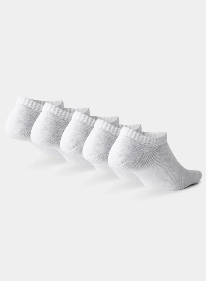 Lot de 5 paires de chaussettes invisibles
