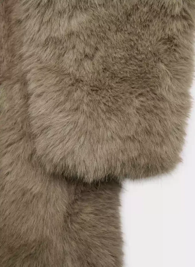 Manteau St. Moritz – Fausse fourrure arctique
