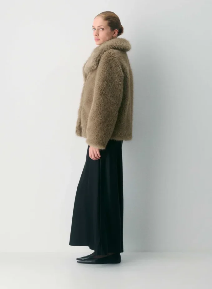 Manteau St. Moritz – Fausse fourrure arctique