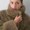 Manteau St. Moritz – Fausse fourrure arctique