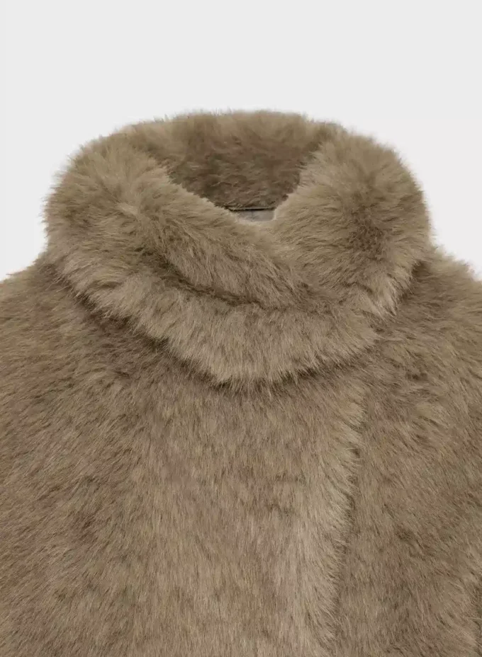 Manteau St. Moritz – Fausse fourrure arctique