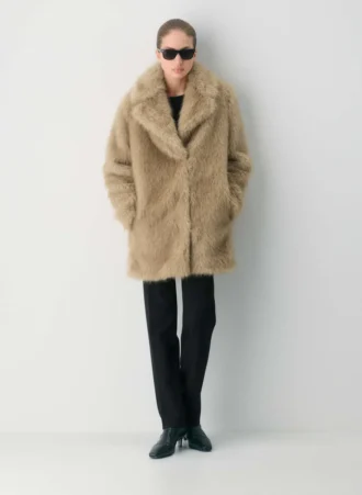 Manteau Verbier – Fausse fourrure arctique