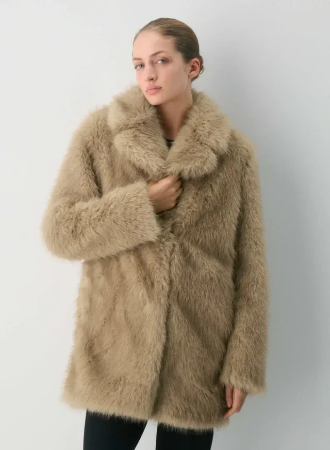 Manteau Verbier – Fausse fourrure arctique