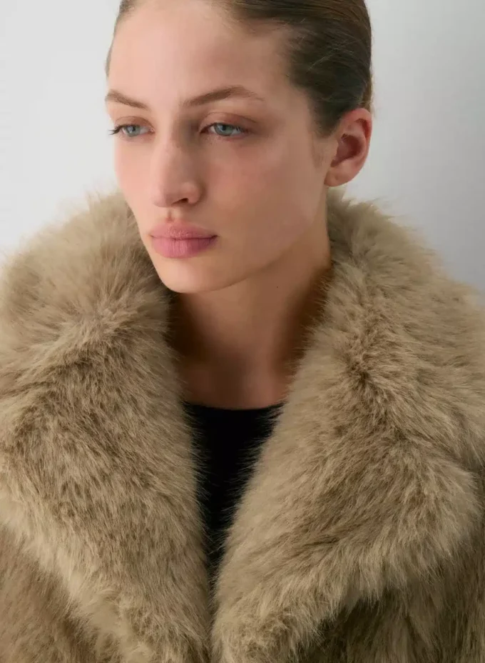 Manteau Verbier – Fausse fourrure arctique