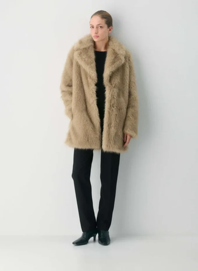 Manteau Verbier – Fausse fourrure arctique