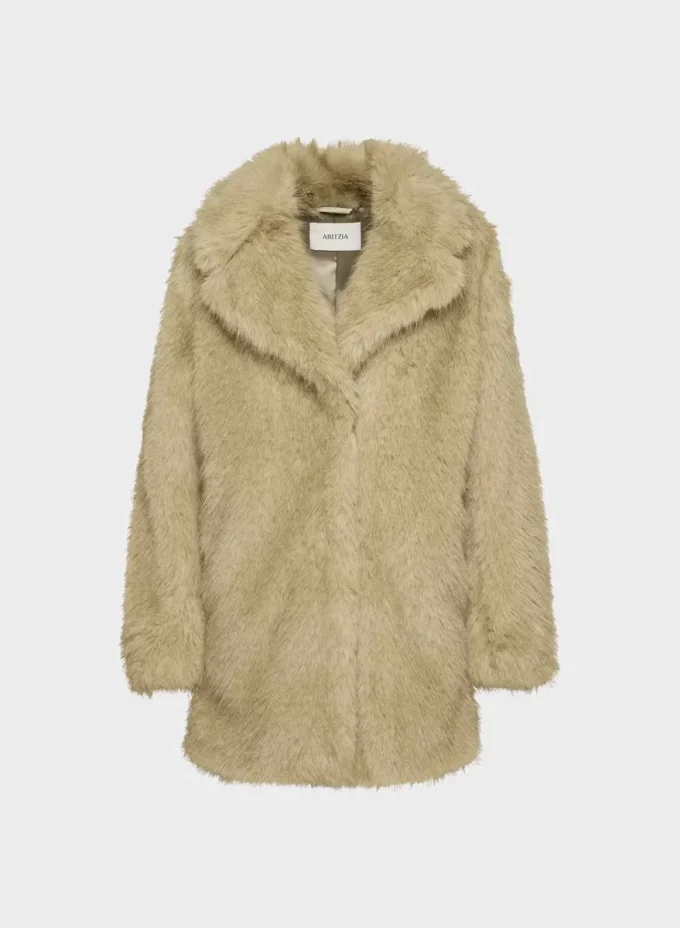 Manteau Verbier – Fausse fourrure arctique