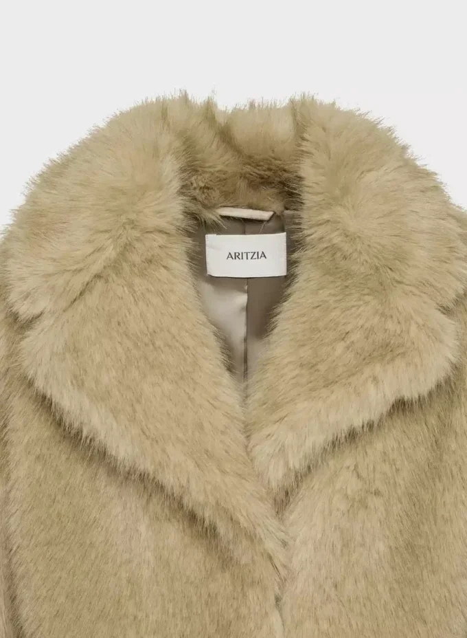Manteau Verbier – Fausse fourrure arctique