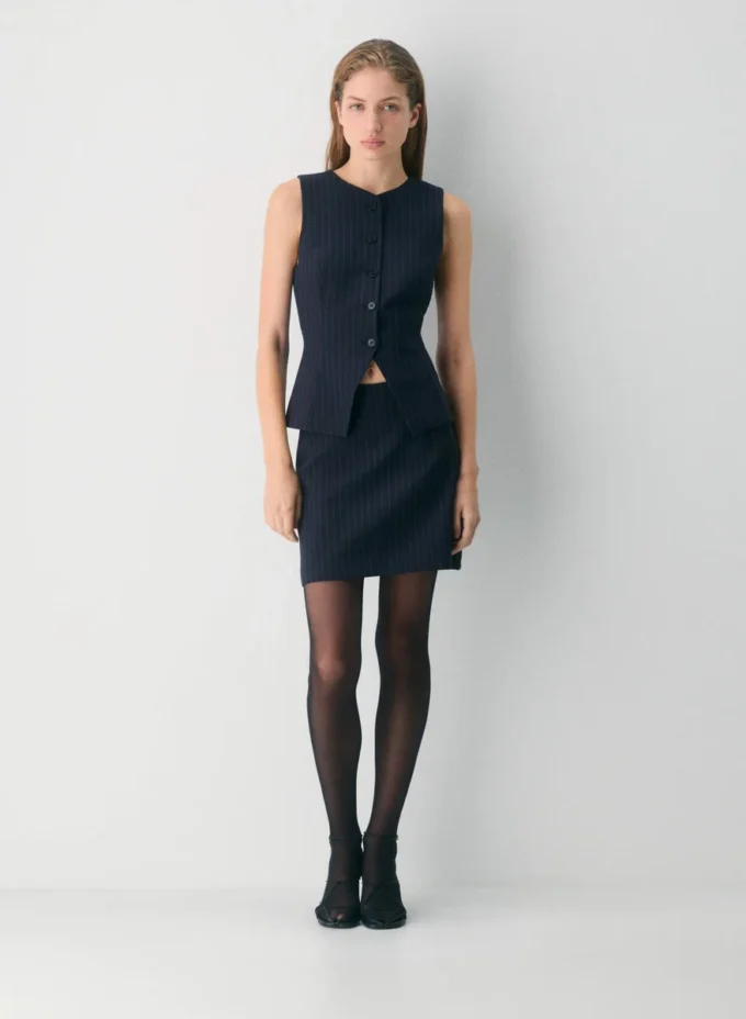 Mini-jupe classique – Twill