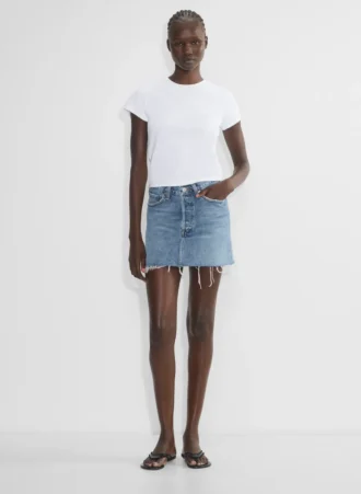 Mini-jupe à taille en V AGOLDE