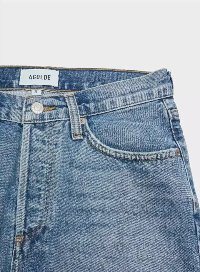 Mini-jupe à taille en V AGOLDE