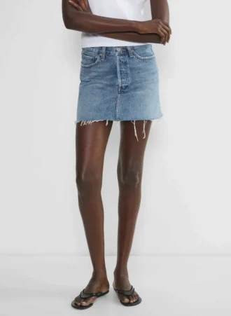 Mini-jupe à taille en V AGOLDE