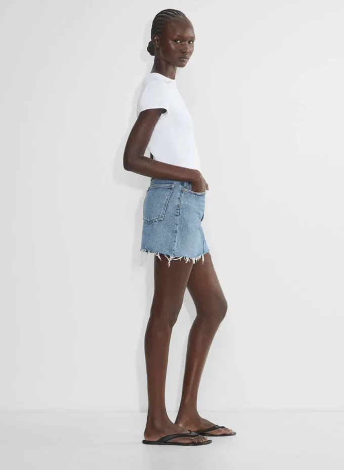 Mini-jupe à taille en V AGOLDE