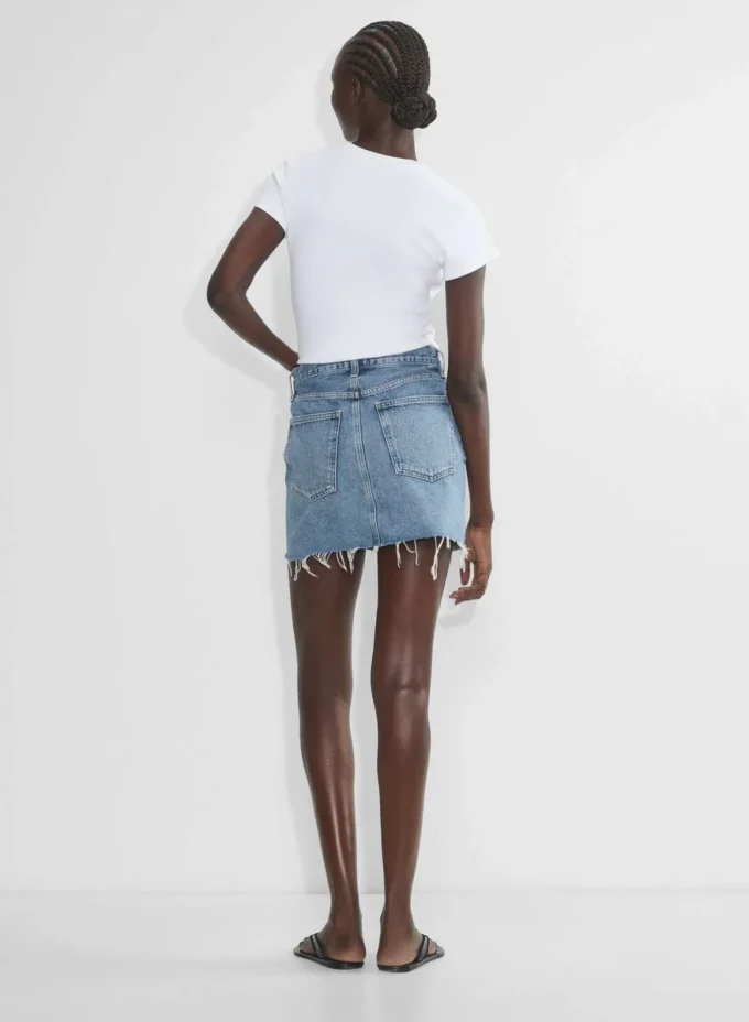 Mini-jupe à taille en V AGOLDE